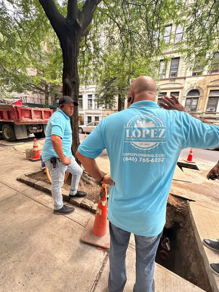 Lopez Plumbing team working in Manhattan, New York City